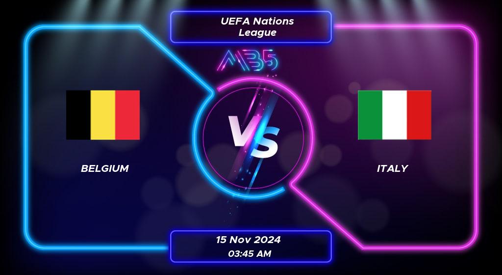 Prediction Belgium vs Italy UEFA Nations League 2024