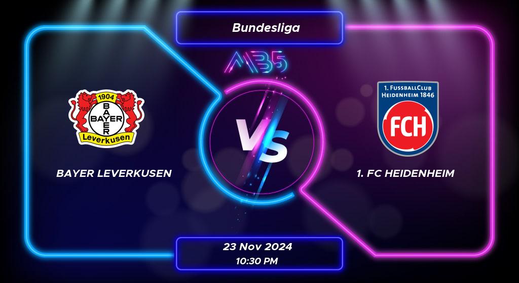 Prediction Bayer Leverkusen vs 1. FC Heidenheim Bundesliga 2024