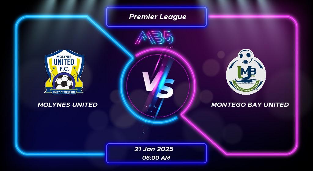 Prediction Molynes United vs Montego Bay United Premier League 2025