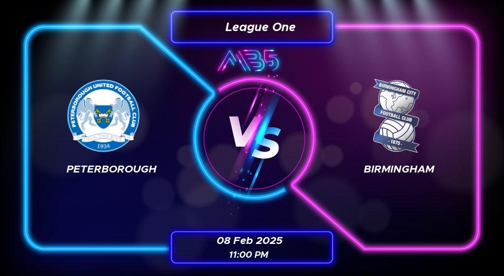 Prediction Peterborough vs Birmingham League One 2025