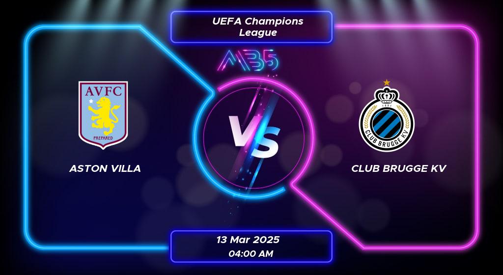 Prediction Aston Villa vs Club Brugge KV UEFA Champions League 2025