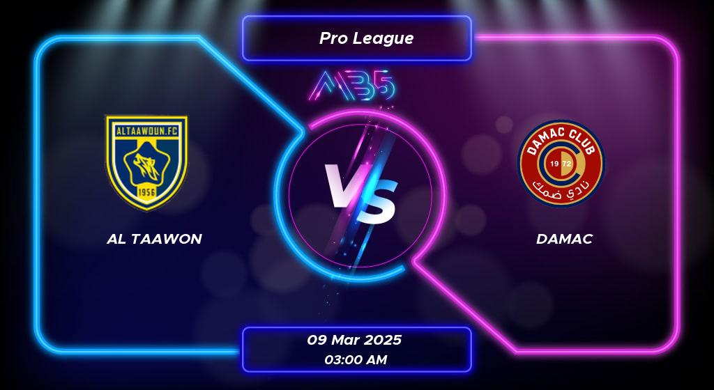 Prediction Al Taawon vs Damac Pro League 2025