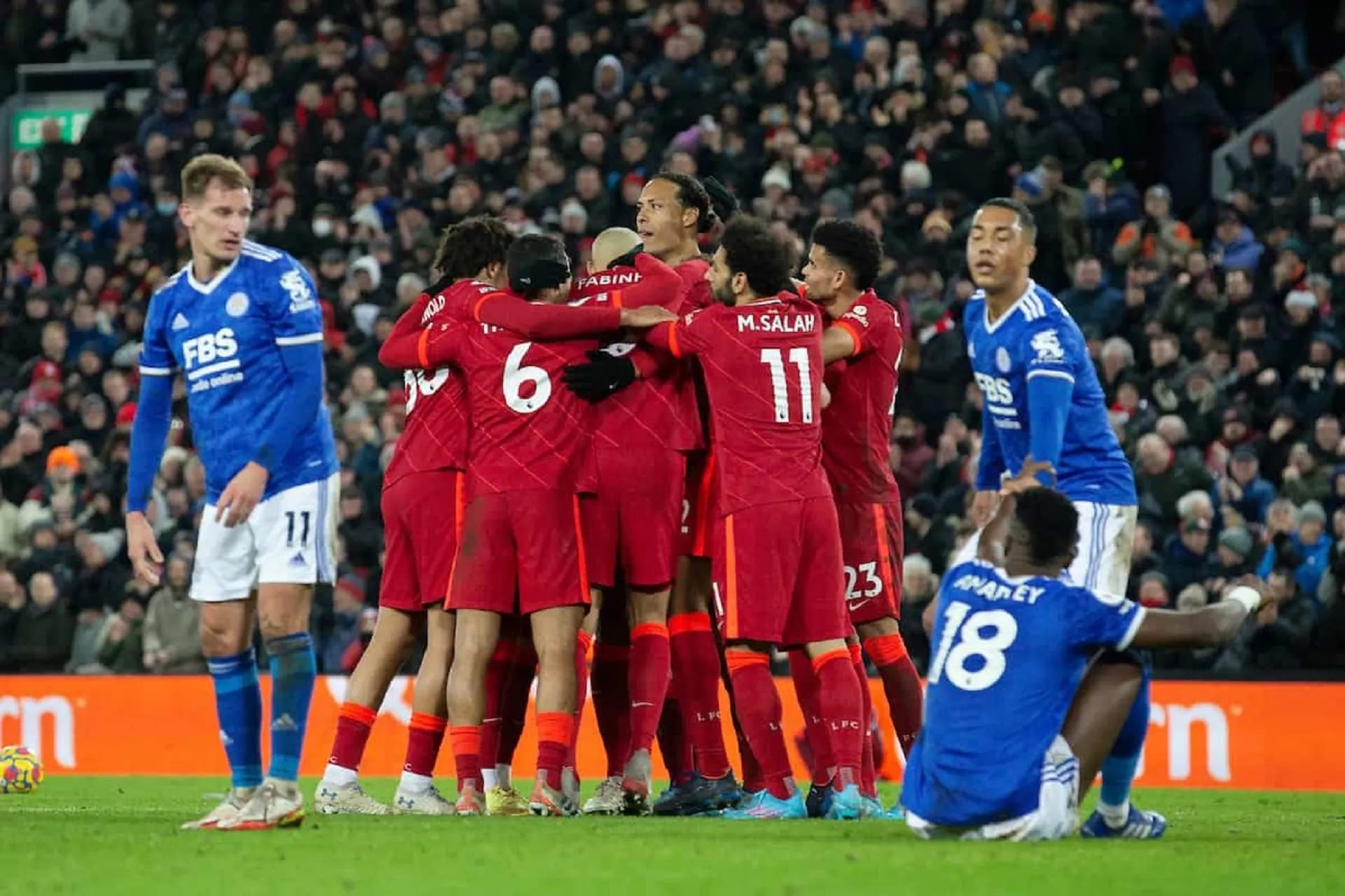 Liverpool beat Leicester thanks to two Faes own goals at Anfield