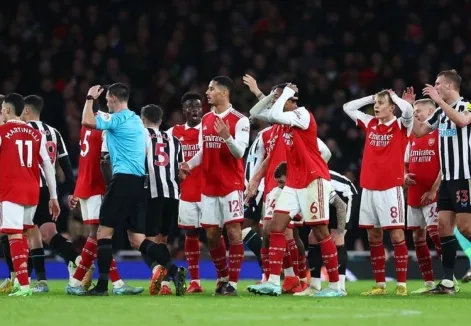 Arsenal charged by FA over player conduct in Newcastle draw