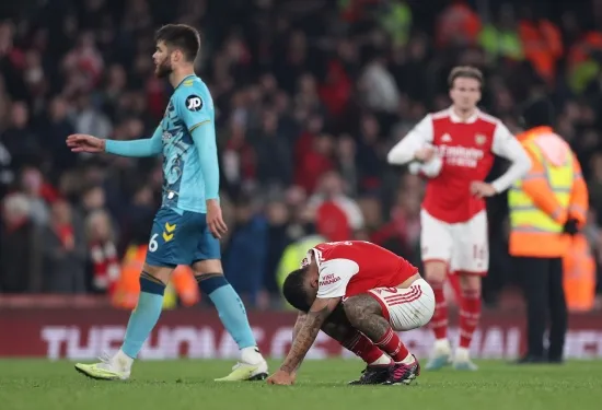 Arsenal 3 - 3 Southampton Match Results 2023