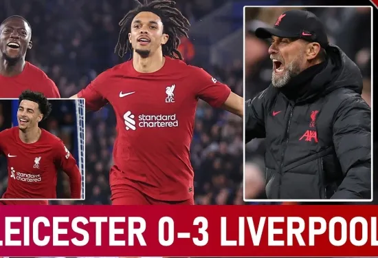 Leicester 0 - 3 Liverpool Match Results 2023