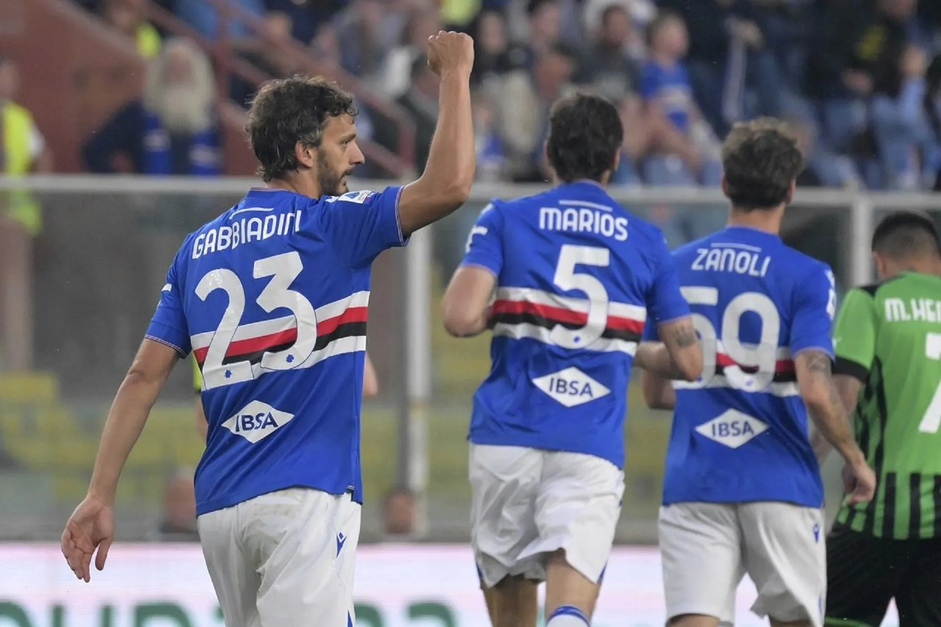 Relegated Sampdoria hold Sassuolo to draw in Serie A