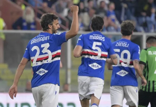 Relegated Sampdoria hold Sassuolo to draw in Serie A