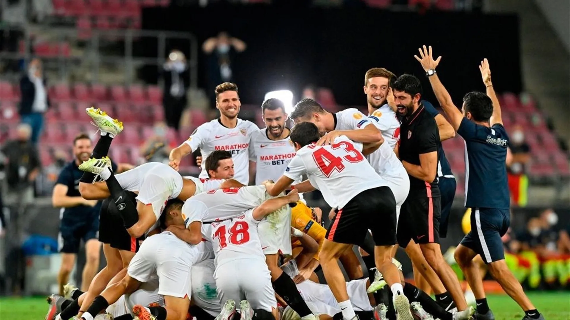 Europa League kings Sevilla beat Roma on penalties to win seventh crown