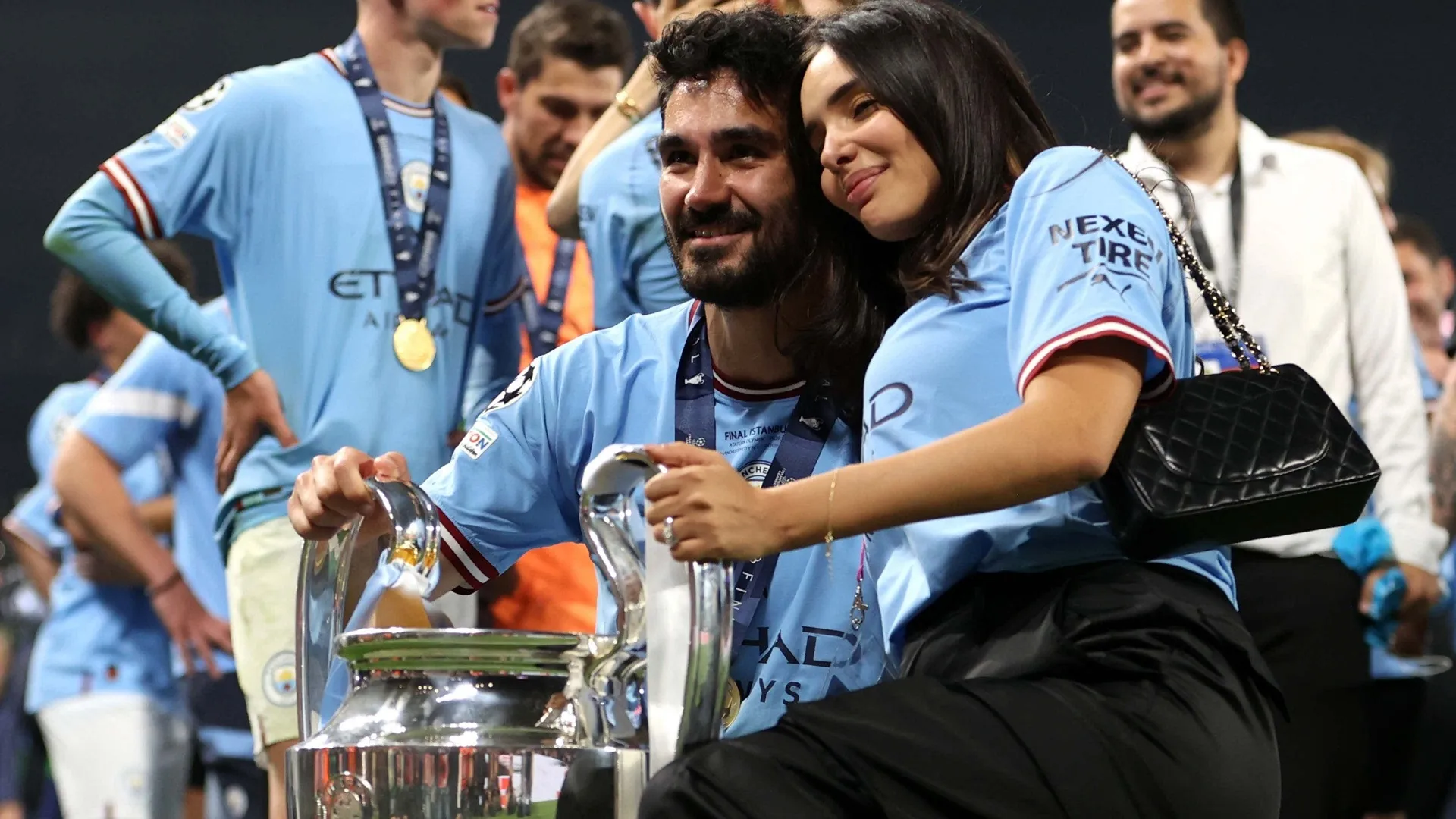 Ilkay Gundogan's model & TV presenter wife Sara Arfaoui thanks Man City fans for all their 'love' after Barcelona transfer - eight months after 'horrible food' complaint