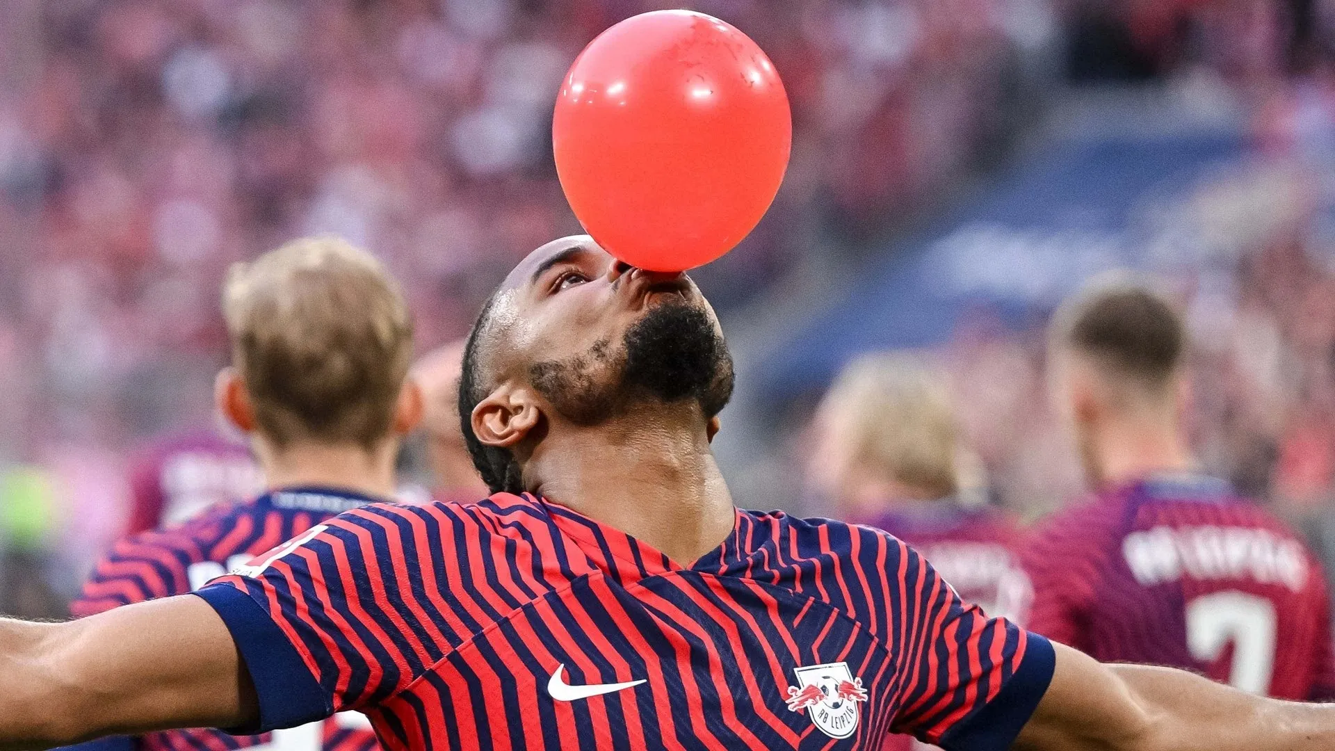 Why does Christopher Nkunku celebrate with a balloon? Meaning behind Chelsea star's goal celebration