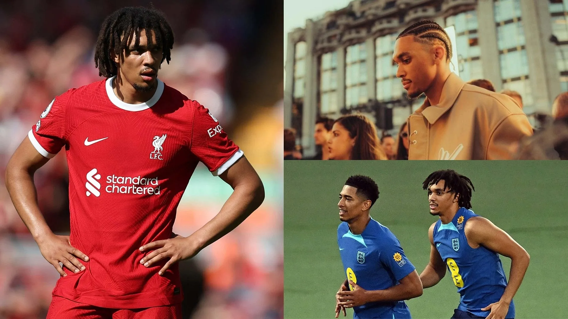 Liverpool star Trent Alexander-Arnold shows off his new cornrows hairstyle - and Virgil van Dijk, Jude Bellingham & Declan Rice all approve