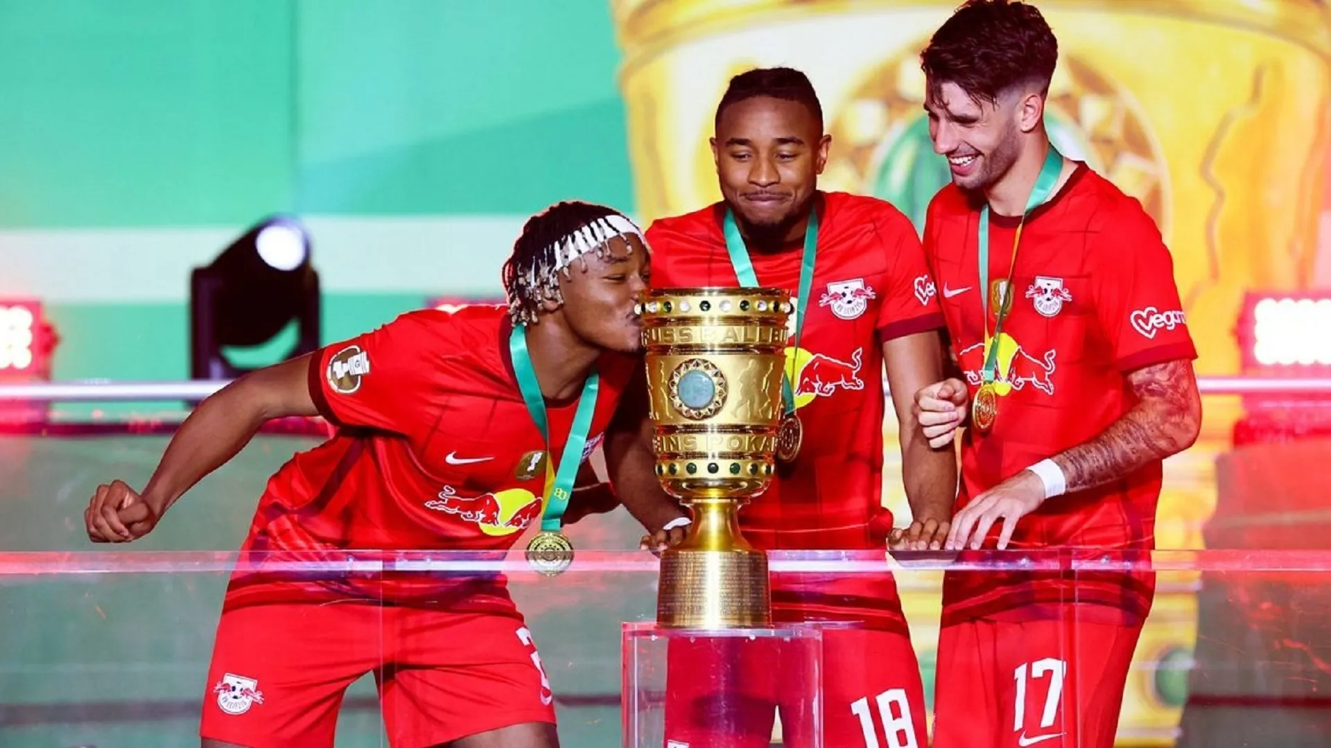 Christopher Nkunku-inspired RB Leipzig beat Eintracht Frankfurt to win DFB Cup