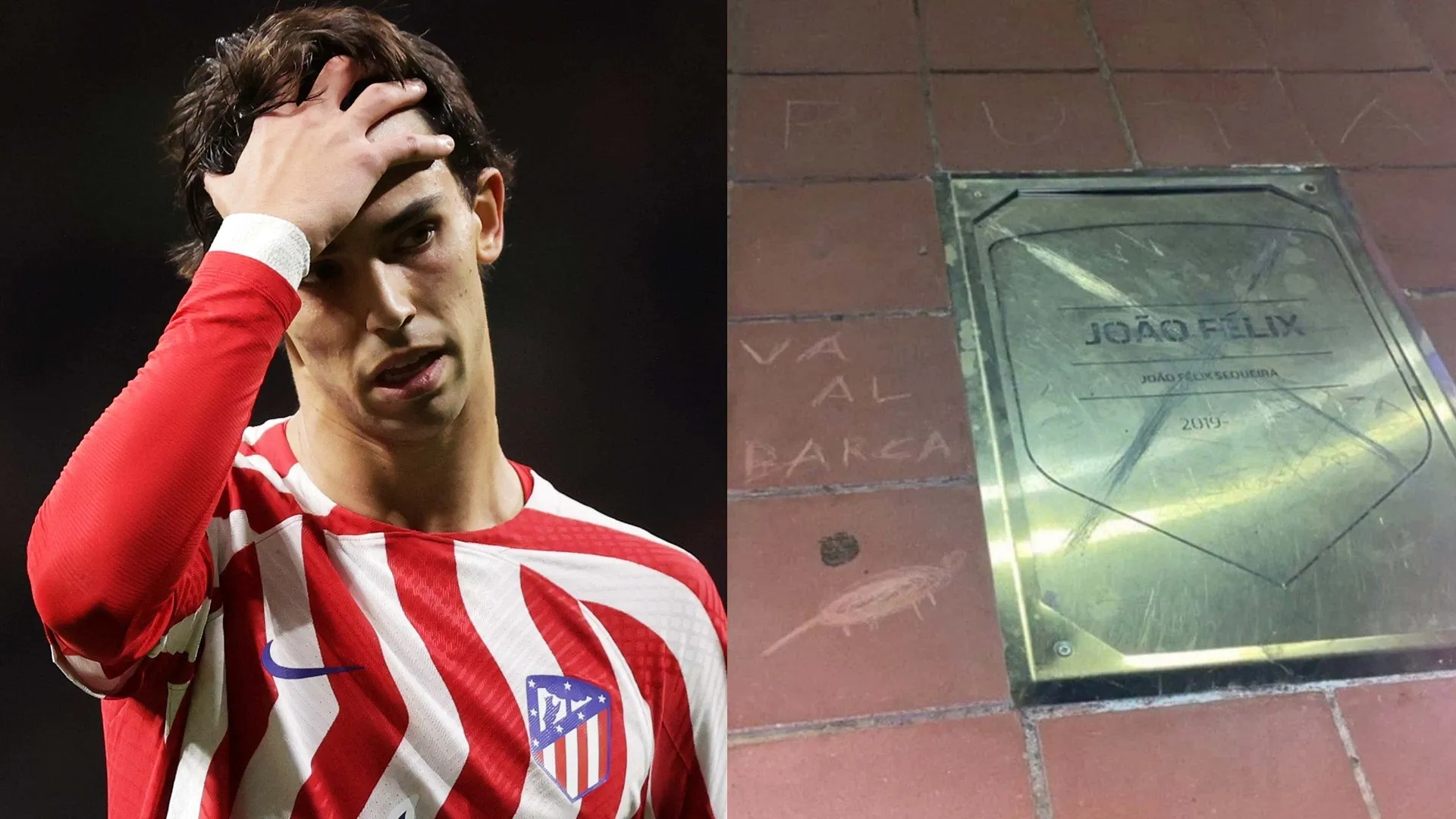 Atletico Madrid fans vandalise Joao Felix plaque following Barcelona ‘dream’ transfer admission