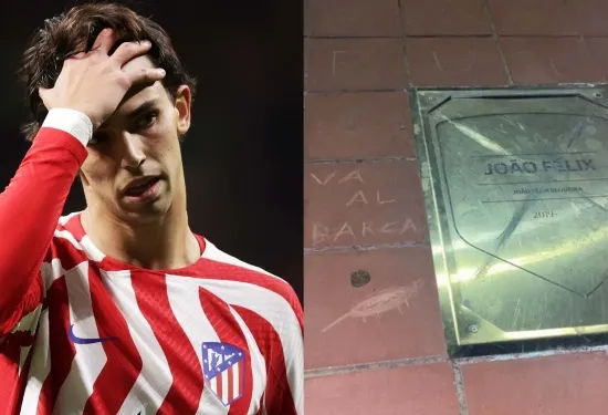 Atletico Madrid fans vandalise Joao Felix plaque following Barcelona ‘dream’ transfer admission