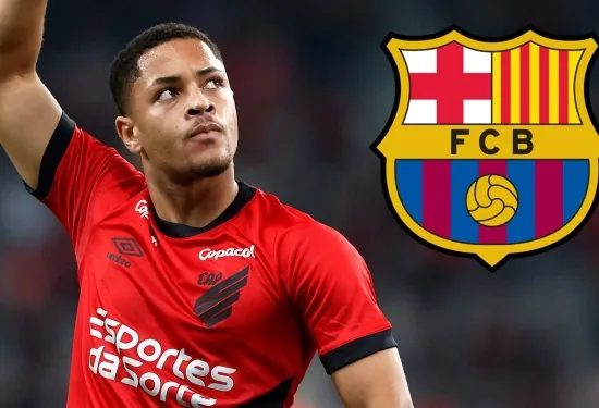 Deal almost done! Barcelona set to see off late competition from Chelsea, Man Utd & PSG to sign Vitor Roque from Athletico Paranaense