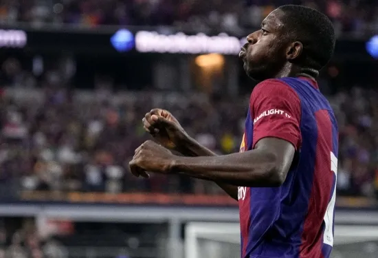 WATCH: Ousmane Dembele scores swerving El Clasico screamer for Barcelona against Real Madrid at home of NFL giants the Dallas Cowboys