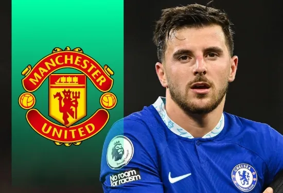 Pictures emerge of Mason Mount training for first time with Man Utd team-mates after £60m Chelsea transfer as Lisandro Martinez shows off bold new look