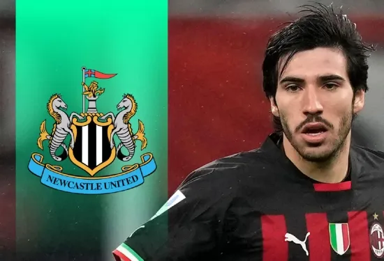 Newcastle complete club-record £60m transfer for Sandro Tonali as midfielder joins from AC Milan on five-year deal