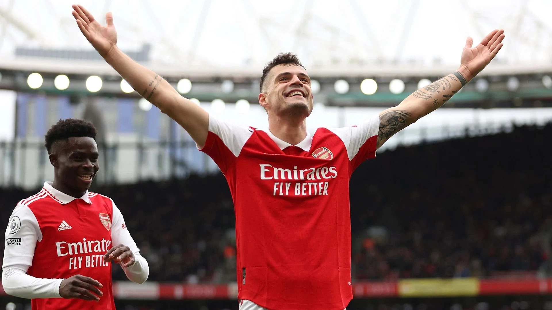 Granit Xhaka completes €25m move to Bayer Leverkusen as seven-year Arsenal spell comes to an end