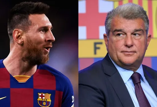 Lionel Messi snubbed Barcelona homecoming because of 'very difficult' spell at PSG, claims Joan Laporta