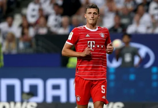 Wantaway Benjamin Pavard shows frustration in Bayern Munich friendly by kicking opponent as Inter confirm transfer talks