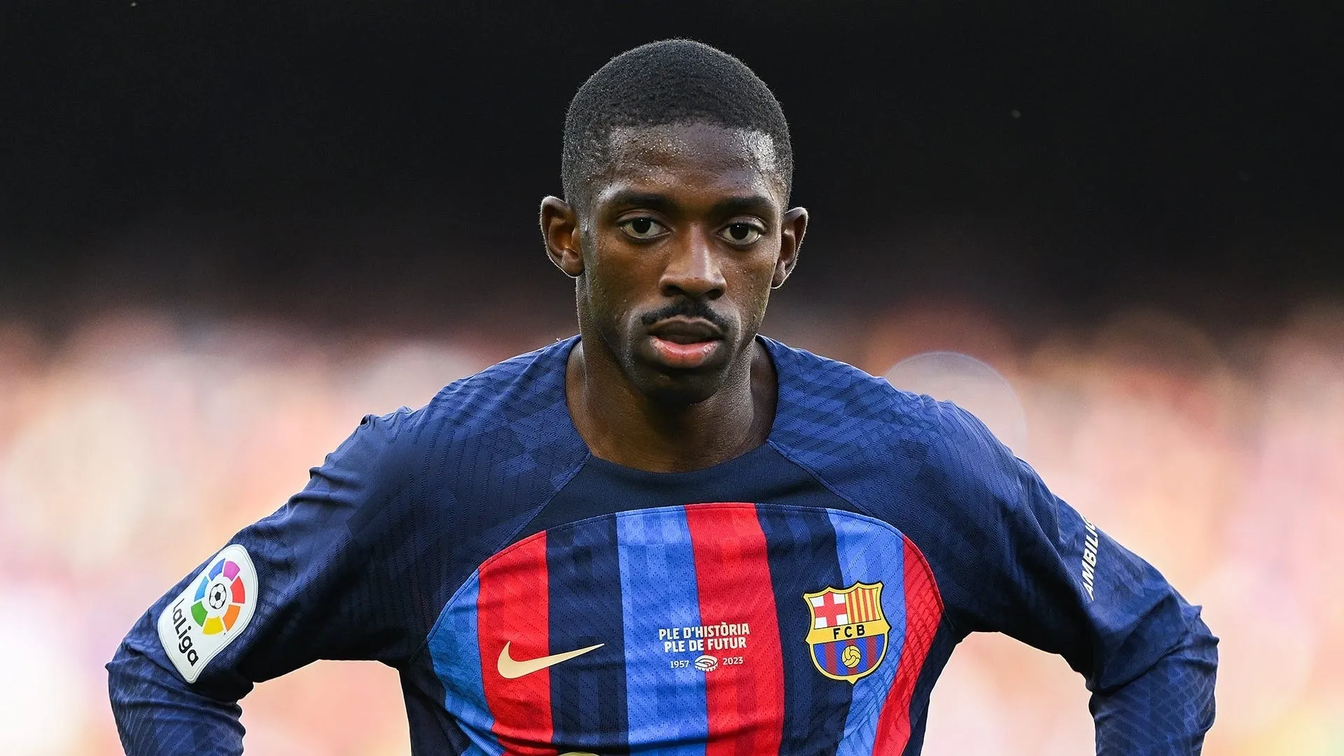 Ousmane Dembele stuck in a tug of war! Attacker's PSG medical delayed as Barcelona expect him back in training despite €50m deal