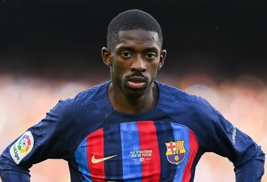 Ousmane Dembele stuck in a tug of war! Attacker's PSG medical delayed as Barcelona expect him back in training despite €50m deal