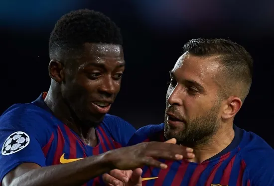 'It tastes bad' - Jordi Alba does not approve of Ousmane Dembele leaving Barcelona for PSG