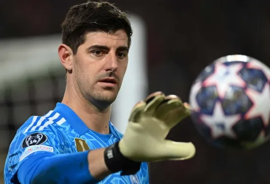 Major injury blow for Real Madrid as Thibaut Courtois tears his ACL & leaves training in tears