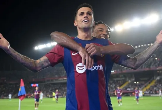 'MES QUE UN CLUB' - Joao Cancelo sums up Barcelona's crazy comeback win over Celta Vigo perfectly