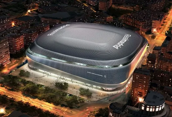 WATCH: Stunning drone footage shows progress of Bernabeu renovations as Real Madrid prepare to return home