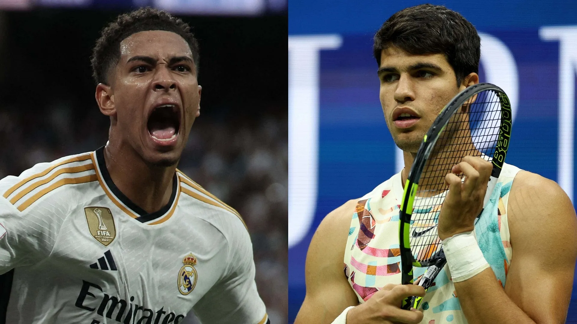 'Hey Jude!' - Tennis ace Carlos Alcaraz copies Real Madrid star Bellingham's celebration after US Open win