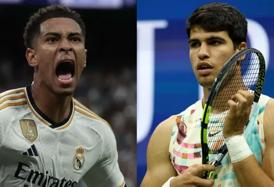 'Hey Jude!' - Tennis ace Carlos Alcaraz copies Real Madrid star Bellingham's celebration after US Open win