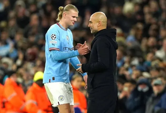 Erling Haaland pictured on private plane with matchball after netting record-breaking Premier League hat-trick for Man City against Fulham