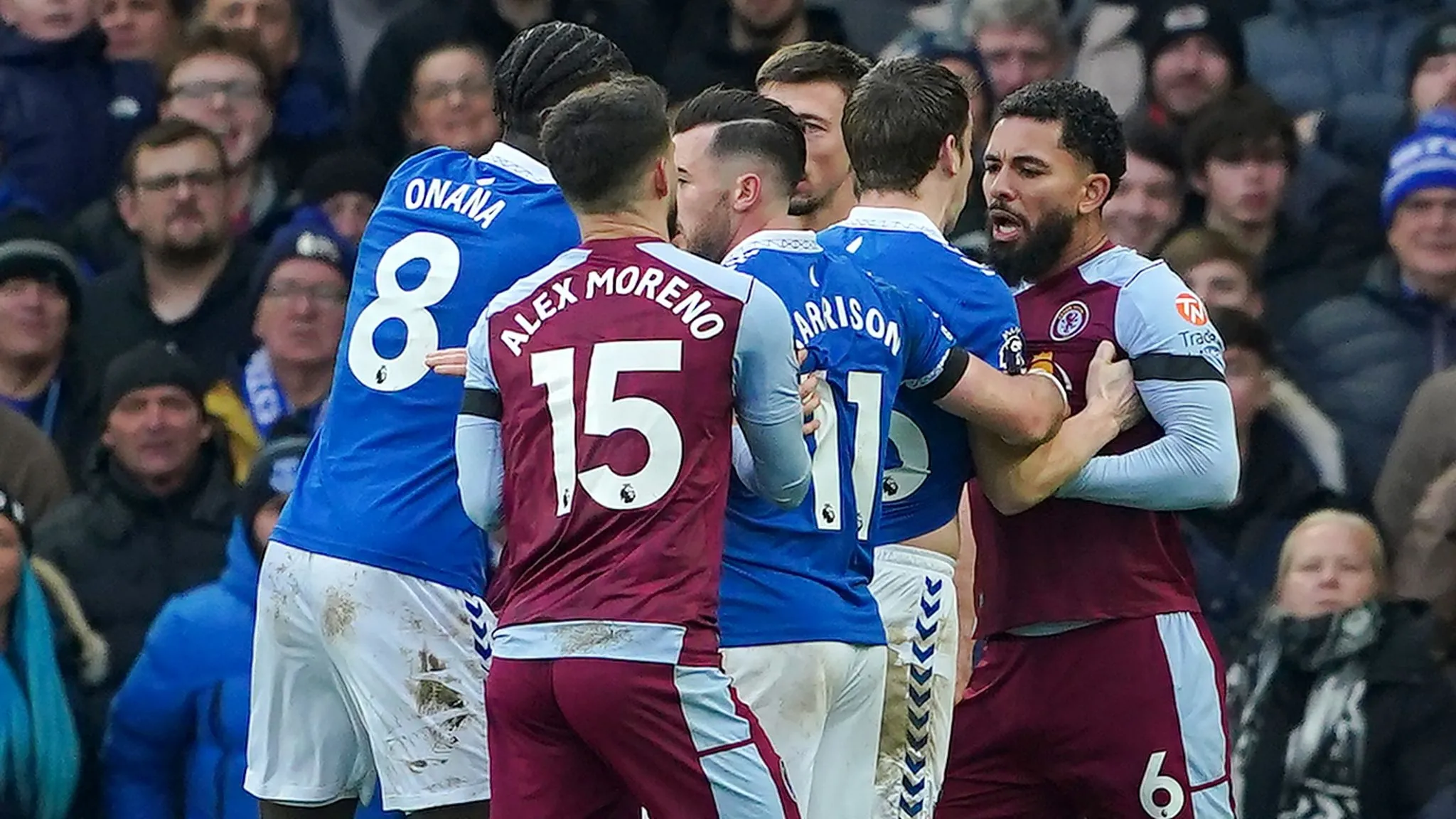 Everton 0 - 0 Aston Villa Premier League Match Results 2024