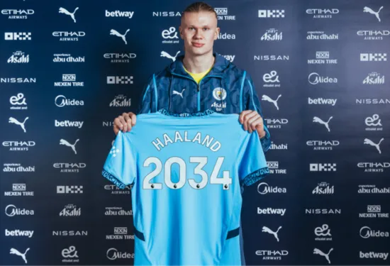 Erling Haaland Extends Manchester City Contract Until 2034