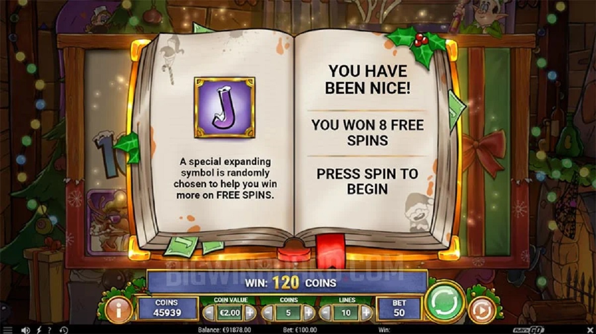 Naughty Nick's Book Free Spins